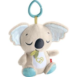Fisher-Price Baby Stroller Toy Sing & Go Purple Monkey Musical Sensory Plush with Crinkle & Clackers for Newborns from Birth+(Koala)