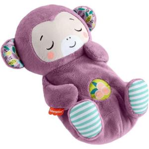 Fisher-Price Baby Toy Soothe ‘n Snuggle Purple Monkey Plush Portable Sound Machine with Breathing Motion & Lights for Newborns Ages 0+ Months