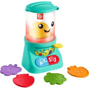 Fisher-Price Laugh & Learn Baby & Toddler Toy Counting & Colors Smoothie Maker Pretend Blender with Music & Lights for Ages 9+ Months(zzzz-s)