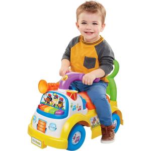 Little People Fisher-Price Music Parade Purple Ride-On, Plays 5 Marching Tunes & Other Sounds! Perfect for Toddler Boys & Girls Ages 1, 2, & 3 Years Old – Helps Foster Motor Skills(Multi-color)
