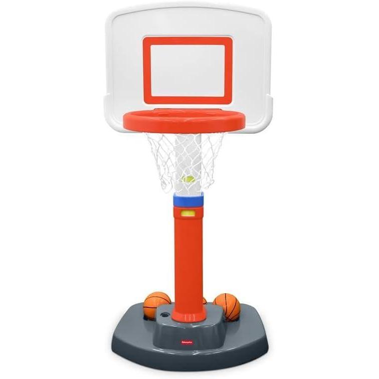 imageFisherPrice GrowtoPro Basketball Hoop for Toddlers ampamp Kids Adjustable Height IndoorOutdoor Play Set with Ball 18 Months 5 Year