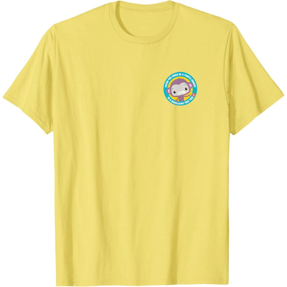 imageFisherPrice Purple Monkey Circle TShirtLemon Yellow
