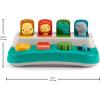 Fisher-Price Baby Early Learning Toy with Fine Motor Activities for Cause-and-Effect Play, Busy Buddies Pop-Up