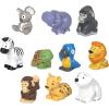 Fisher-Price Little People Animal Figure Set 10 Piece Wild Animal Figure Pack for Toddlers and Preschool Kids Ages 1 to 5 Years Old (Amazon Exclusive)