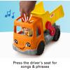 Fisher-Price Little People Toddler Construction Toy Work Together Dump Truck with Music & Accessories for Pretend Play Kids Ages 1+ Years​