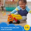 Fisher-Price Little People Toddler Construction Toy Work Together Dump Truck with Music & Accessories for Pretend Play Kids Ages 1+ Years​