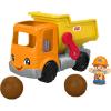 Fisher-Price Little People Toddler Construction Toy Work Together Dump Truck with Music & Accessories for Pretend Play Kids Ages 1+ Years​