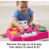 Fisher-Price Baby & Toddler Toy Laugh & Learn DJ Table Musical Activity for Educational Play, Pink Infants Ages 6+ Months(Pink)