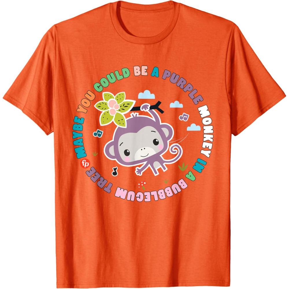 imageFisherPrice Purple Monkey Hanging Purple Monkey TShirtOrange