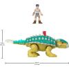 Fisher-Price Imaginext Jurassic World Dinosaur Toy Bumpy & Ben Figure Set for Pretend Play Preschool Kids Ages 3+ Years