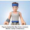 Fisher-Price Imaginext Jurassic World Dinosaur Toy Bumpy & Ben Figure Set for Pretend Play Preschool Kids Ages 3+ Years