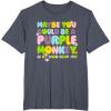 Fisher-Price Purple Monkey – Maybe You Could Be T-Shirt(Heather Blue)
