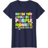 Fisher-Price Purple Monkey – Maybe You Could Be T-Shirt(Navy Blue)