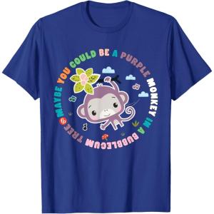 Fisher-Price Purple Monkey – Hanging Purple Monkey T-Shirt(Royal Blue)