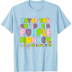 Fisher-Price Purple Monkey – Maybe You Could Be T-Shirt(Baby Blue)