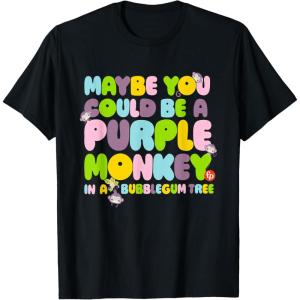 Fisher-Price Purple Monkey – Maybe You Could Be T-Shirt(Black)