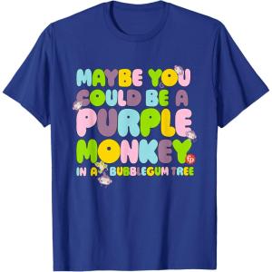 Fisher-Price Purple Monkey – Maybe You Could Be T-Shirt(Royal Blue)