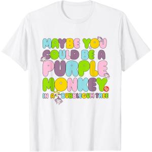 Fisher-Price Purple Monkey – Maybe You Could Be T-Shirt(White)