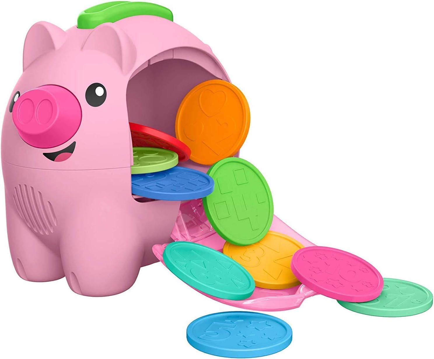 imageFisherPrice Baby Musical Toy Laugh ampamp Learn Count ampamp Rumble Piggy Bank with Songs ampamp Motion for Infants ampamp Toddlers Ages 6 Months