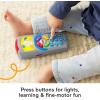 Fisher-Price Baby Learning Toy Laugh & Learn Puppy’s Remote Pretend TV Control with Music & Lights for Infants Ages 6+ Months​(Puppy’s Remote – Classic Version)