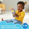 Fisher-Price Baby Learning Toy Laugh & Learn Puppy’s Remote Pretend TV Control with Music & Lights for Infants Ages 6+ Months​(Puppy’s Remote – Classic Version)