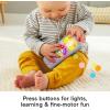 Fisher-Price Baby Learning Toy Laugh & Learn Puppy’s Remote Pretend TV Control with Music & Lights for Infants Ages 6+ Months​(Sis’ Remote – Classic Version)
