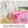Fisher-Price Baby Musical Toy Laugh & Learn Count & Rumble Piggy Bank with Songs & Motion for Infants & Toddlers Ages 6+ Months​
