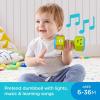 Fisher-Price Baby & Toddler Toy Laugh & Learn Countin’ Reps Dumbbell Rattle with Learning Lights & Music for Infants Ages 6+ Months​