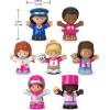 Fisher-Price Little People Barbie Toddler Toys, You Can Be Anything Figure Pack, 7 Characters for Pretend Play Ages 18+ Months(7-Pack)