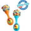 Fisher-Price Newborn Toys Rattle ‘n Rock Maracas, Set of 2 Soft Musical Instruments for Babies 3+ Months, Blue & Orange(2 Piece Set)