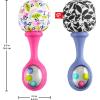 Fisher-Price Newborn Toys Rattle ‘n Rock Maracas, Set of 2 Soft Musical Instruments for Babies 3+ Months, Blue & Orange(2 Piece Set (Pack of 6))