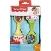 Fisher-Price Newborn Toys Rattle ‘n Rock Maracas, Set of 2 Soft Musical Instruments for Babies 3+ Months, Blue & Orange(8.07×5.31×2.36 Inch (Pack of 2))