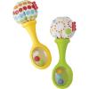 Fisher-Price Newborn Toys Rattle ‘n Rock Maracas, Set of 2 Soft Musical Instruments for Babies 3+ Months, Blue & Orange(8.07×5.31×2.36 Inch (Pack of 2))