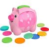 Fisher-Price Baby Musical Toy Laugh & Learn Count & Rumble Piggy Bank with Songs & Motion for Infants & Toddlers Ages 6+ Months​