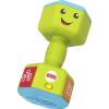 Fisher-Price Baby & Toddler Toy Laugh & Learn Countin’ Reps Dumbbell Rattle with Learning Lights & Music for Infants Ages 6+ Months​