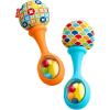 Fisher-Price Newborn Toys Rattle ‘n Rock Maracas, Set of 2 Soft Musical Instruments for Babies 3+ Months, Blue & Orange(2 Piece Set)