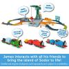 ​Thomas & Friends Motorized Toy Train Talking Gordon Battery-Powered Engine with Sounds & Phrases for Pretend Play Preschool Kids Ages 3+ Years(James)