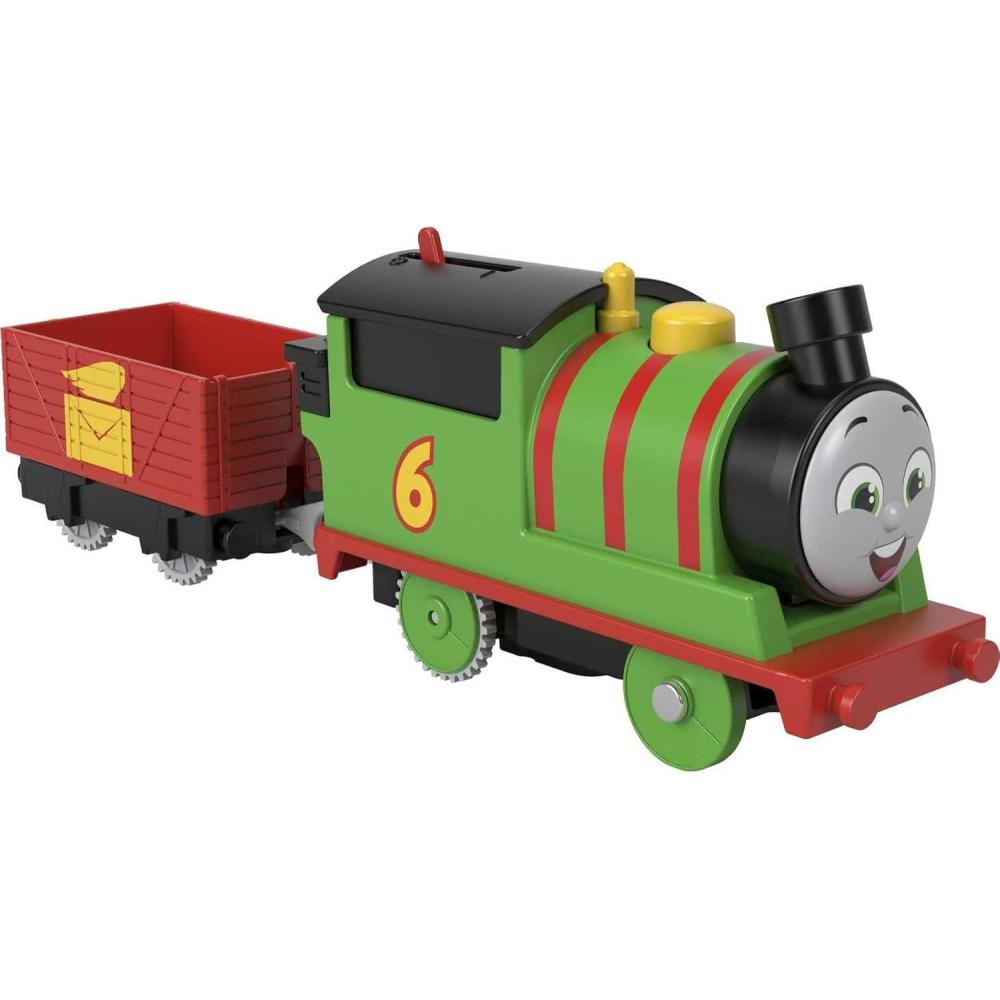 imageThomas ampamp Friends Motorized Toy Train Thomas BatteryPowered Engine with Cargo for Pretend Play Preschool Kids Ages 3 YearsPercy