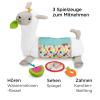 Fisher-Price Baby Toy Grow-with-Me Tummy Time Llama Wedge Support with Mirror, Teether & Rattle for Developmental Play Newborns Ages 0+ Months(Llama Wedge)