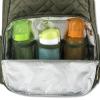 Baby Essentials Fisher-Price Signature Morgan Quilted Backpack Diaper Bag with Changing Pad, Stroller Clips, Laptop Compartment (Olive)