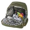 Baby Essentials Fisher-Price Signature Morgan Quilted Backpack Diaper Bag with Changing Pad, Stroller Clips, Laptop Compartment (Olive)