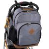 Fisher-Price Fastfinder Multipocket Grey Diaper Bag Backpack with Changing Pad and Stroller Straps (Grey)