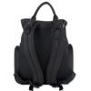 Modern Quilted Diaper Bag Backpack and Multipurpose Travel Drawstring Baby Bag – 3 Piece Set (Black)