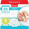 Smart Care Fisher-Price Diapers, Size 5, 176 Count(1 Count (Pack of 64))
