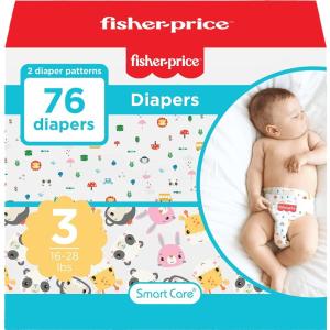 Smart Care Fisher-Price Diapers, Size 5, 176 Count(76 Count)