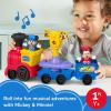Fisher-Price Little People Toddler Toy Disney Jr Mickey & Minnie Musical Train with 2 Figures for Pretend Play Kids Ages 18+ Months