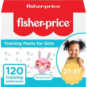 Smart Care Fisher-Price Training Pants, 2T-3T (Girl), 120 Count