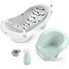Fisher-Price Baby to Toddler Bath 4-in-1 Sling ‘n Seat Tub with Removable Infant Support and 2 Toys, Climbing Leaves(Climbing Leaves)
