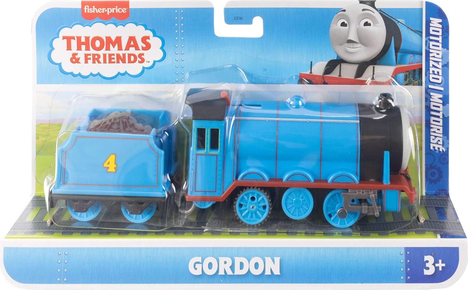 imageMattel FisherPrice Thomas amp Friends Motorized Toy Train Classic Gordon BatteryPowered Engine amp Cargo Car Storytelling Play for Preschoolers