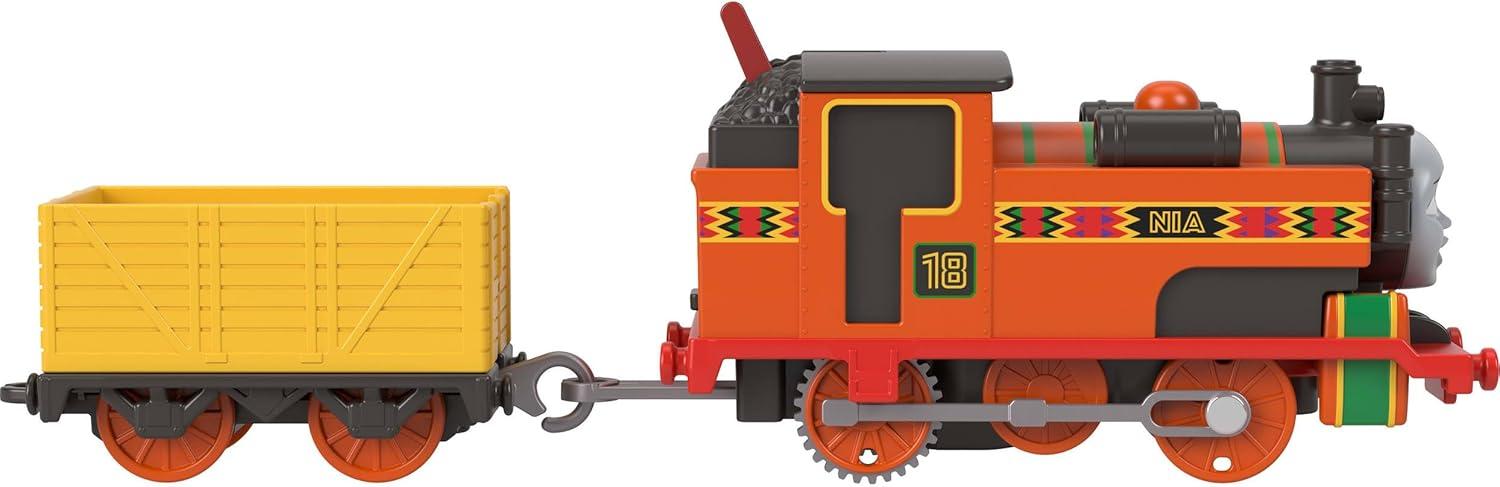 imageMattel FisherPrice Thomas amp Friends Motorized Toy Train Classic Nia BatteryPowered Engine amp Cargo Car Storytelling Play for Preschoolers